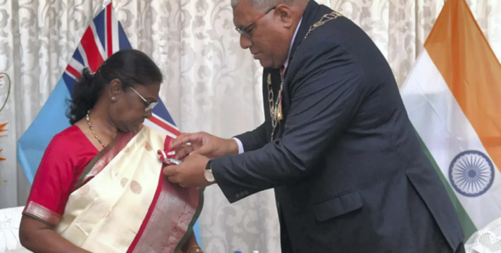 President Droupadi Murmu Conferred “Companion of the Order of Fiji” in Capital Suva (Prelims Facts)